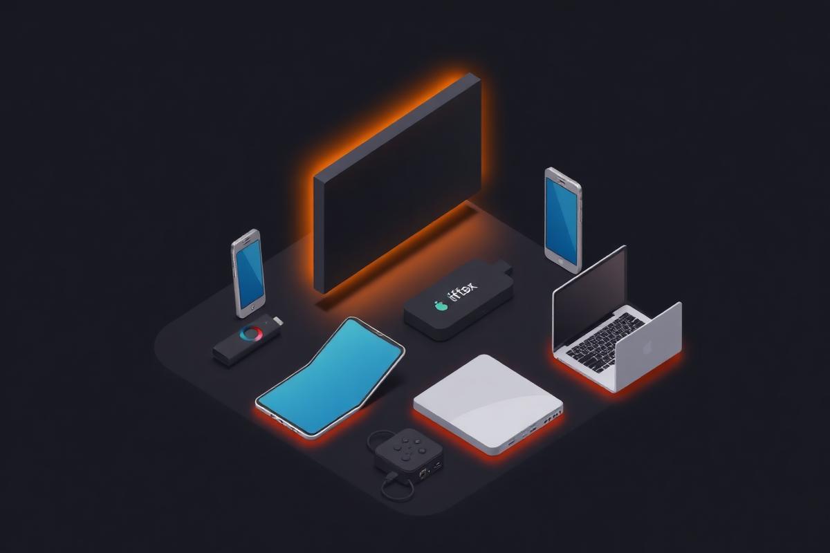 Aparelhos compatíveis com IPTV: Smart TV, Fire Stick, TV Box, celular e notebook